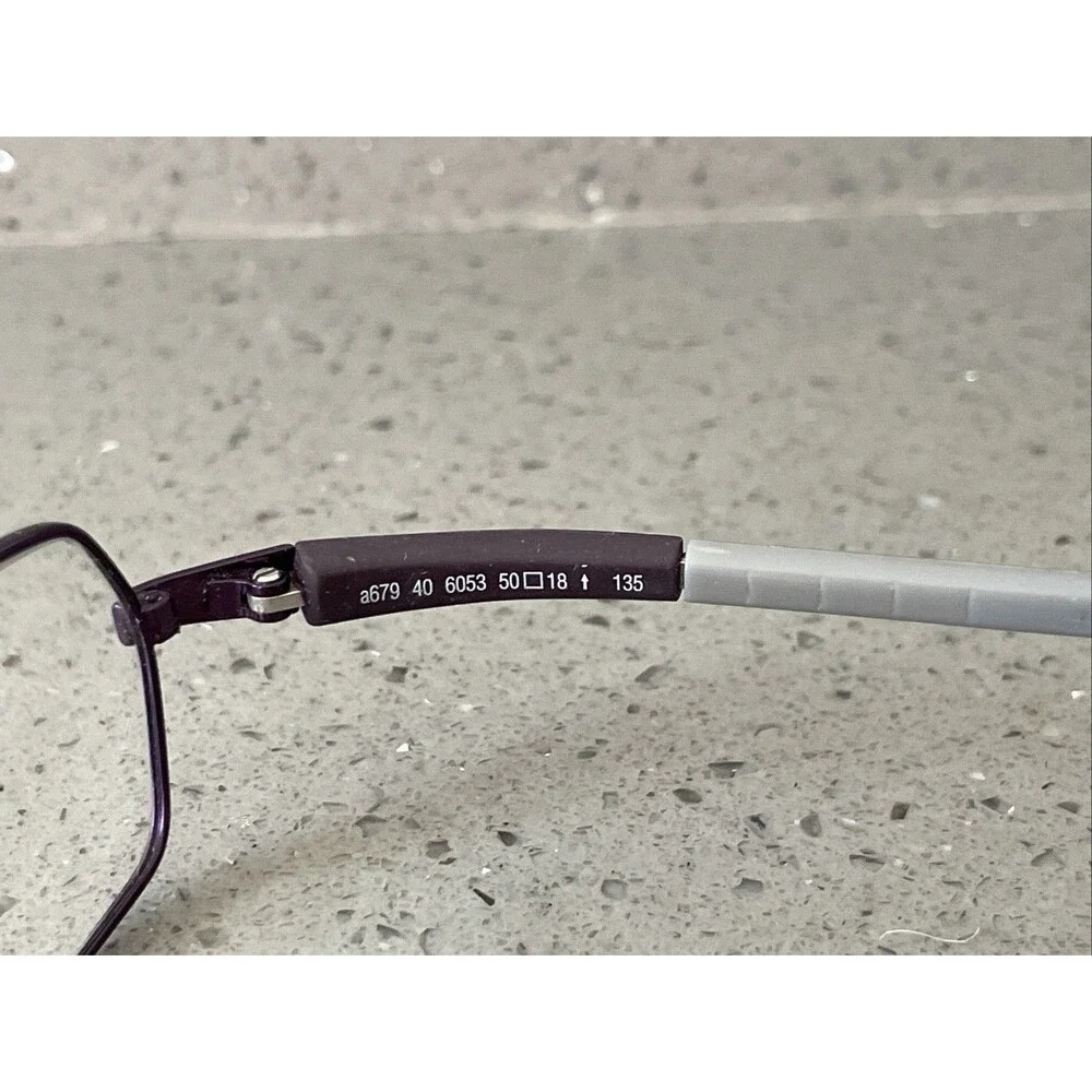 Adidas Streamlite Eyeglasses Frames ONLY a679 40 6053 Purple Austria 50/18-135